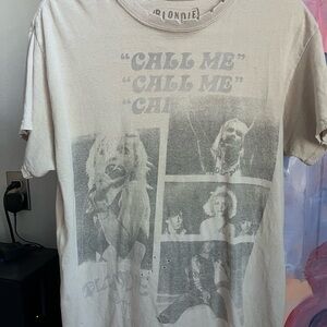 'Call Me' Graphic Tee - Beige Women’s Shirt